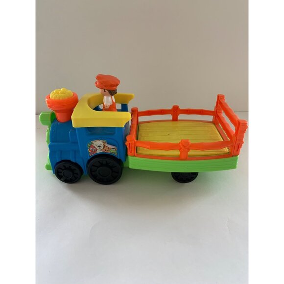 Little People Fisher Price Choo Choo Train With Conductor Makes Sounds See Video - Picture 7 of 11